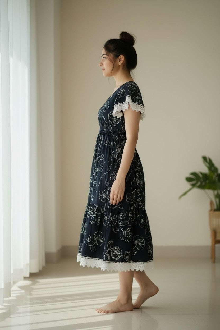 Black Rayon Dress