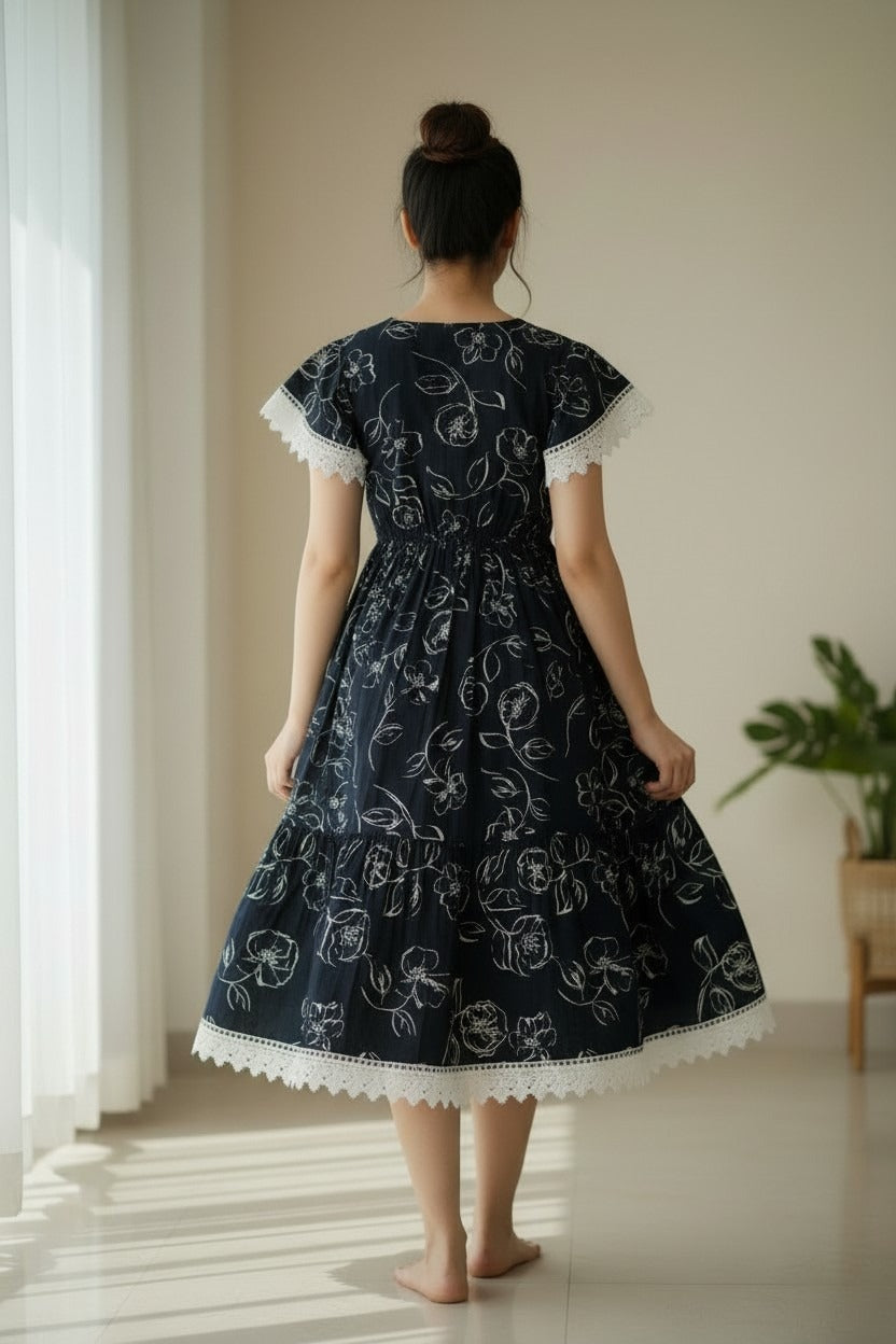 Black Rayon Dress