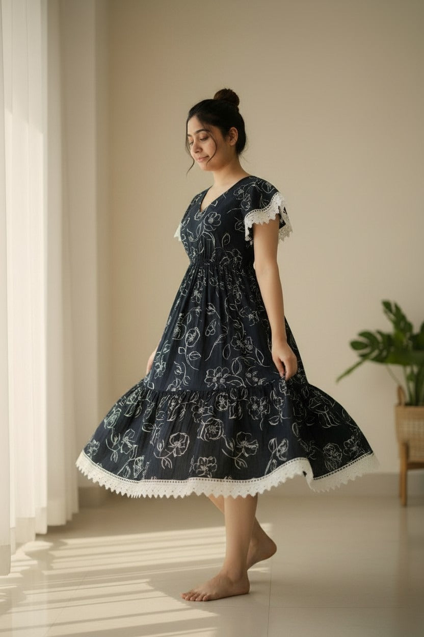 Black Rayon Dress