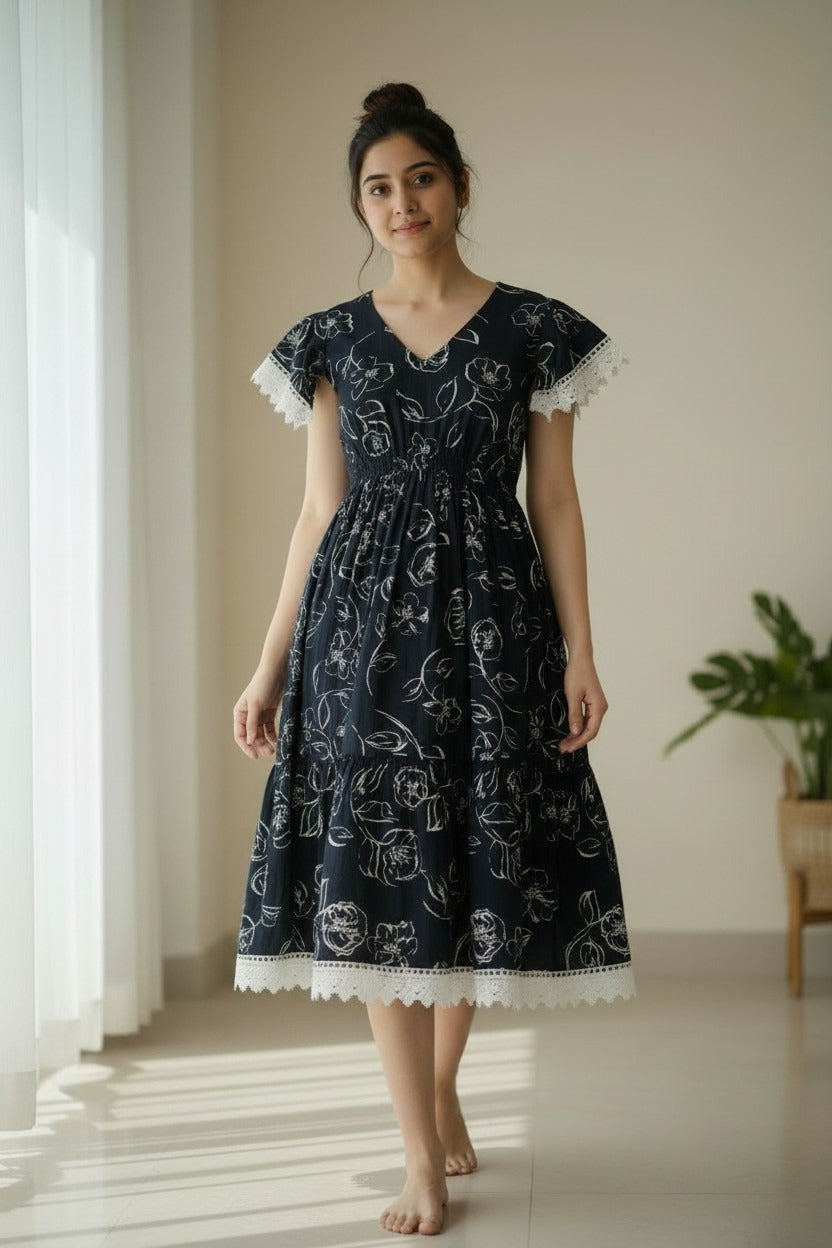 Black Rayon Dress